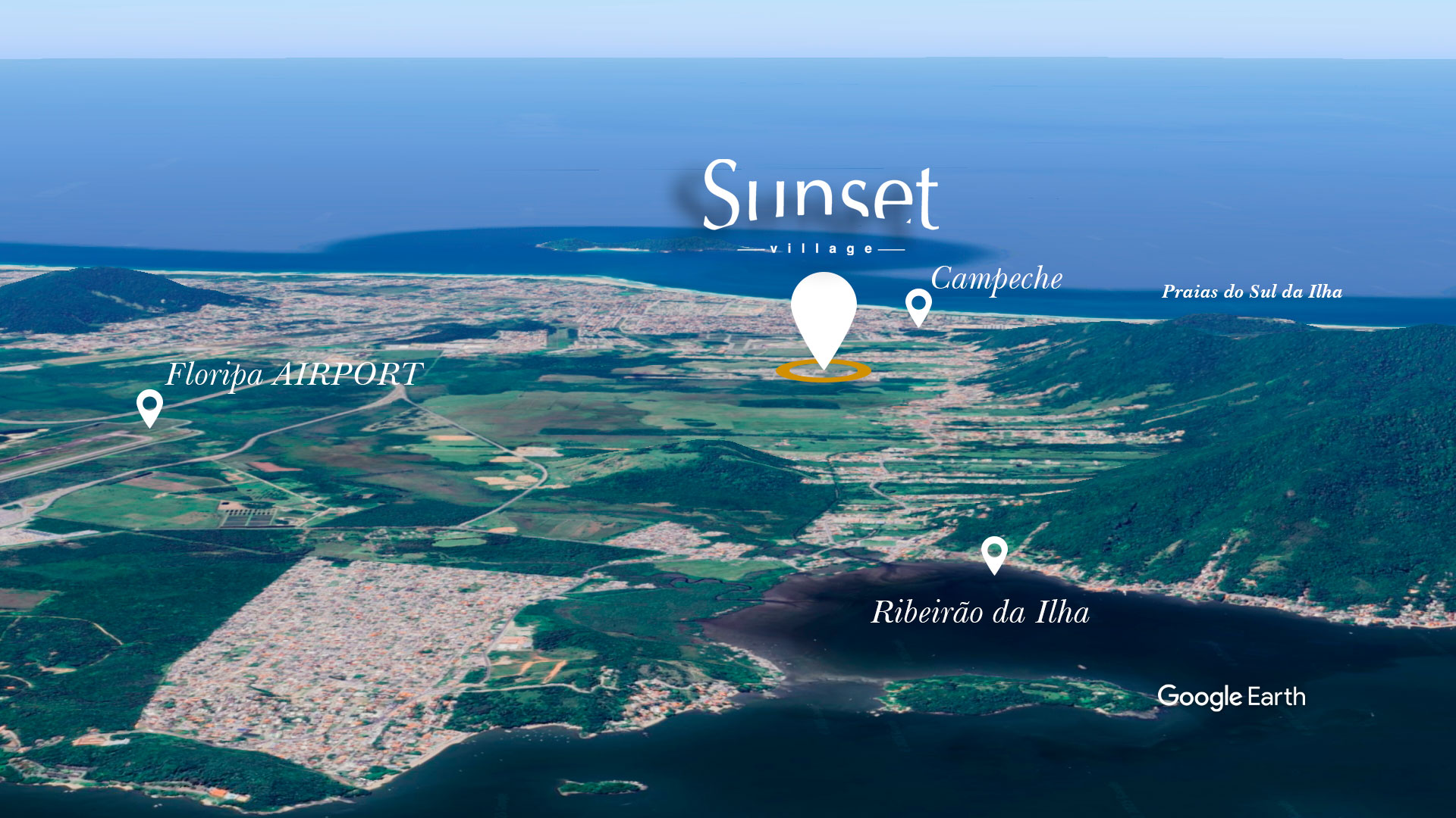 Mapa do Sul da Ilha